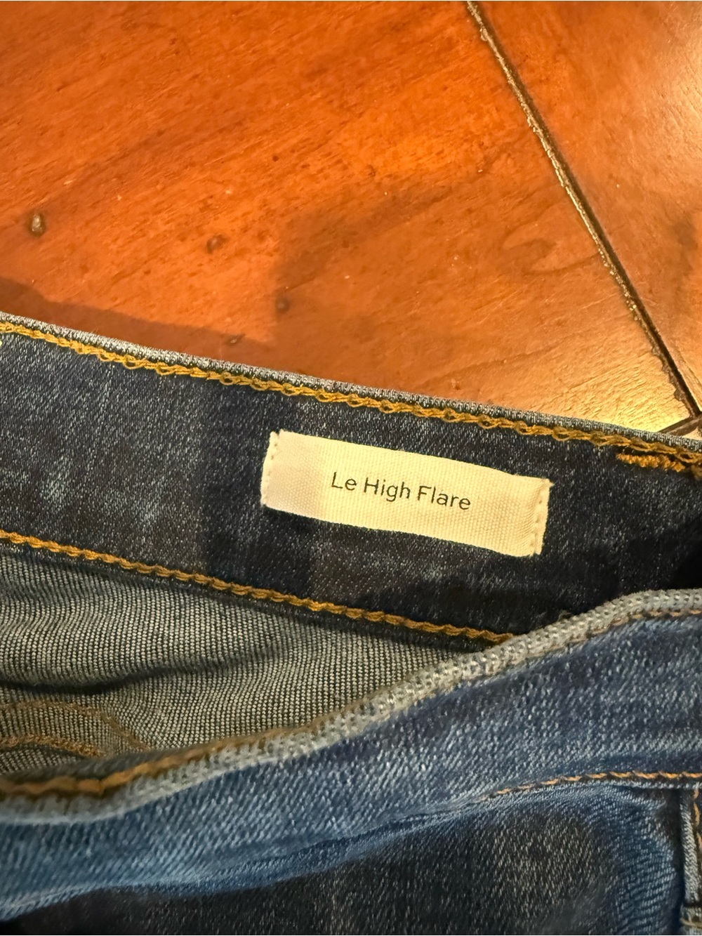 Frame Denim Le High Flare Jeans - Deep Blue - Picture 4 of 5